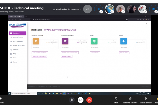 Presentation of the ICT Platform - Dashboard