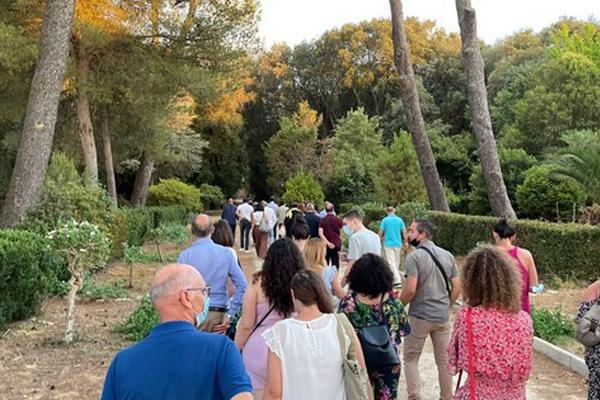 The public presentation of the restoration of Villa Tamborino